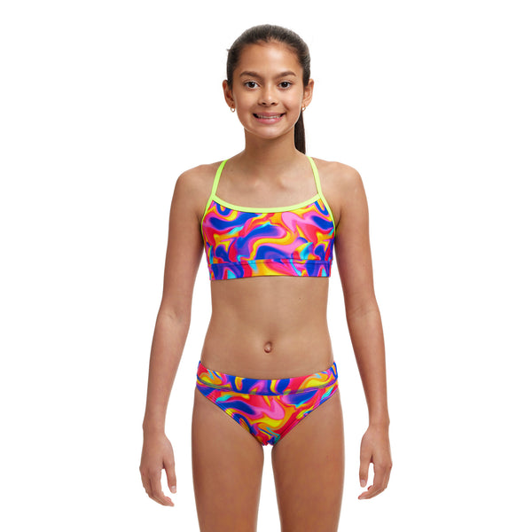 Bikini Top Swim Crop Top Summer Swirl