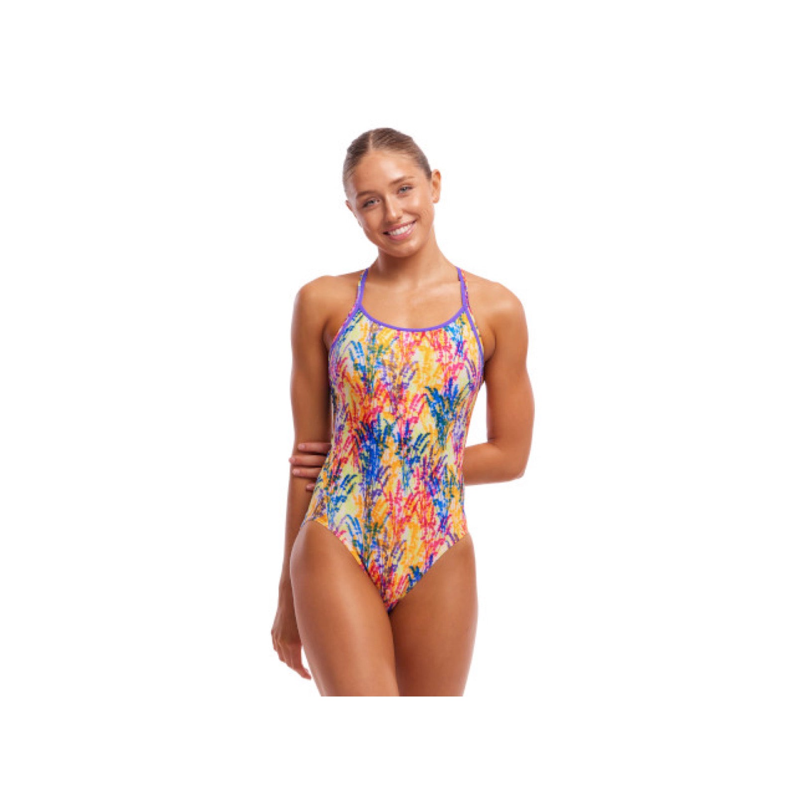 Funkita One Piece ECO Diamond Back Strike A Posy – Way Funky