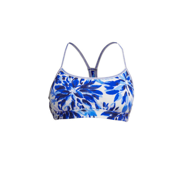 Bikinioberteil ECO Swim Crop Blossom Blue