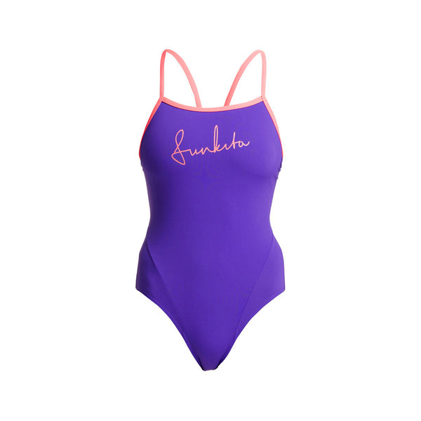 One Piece Single Strap Purple Punch