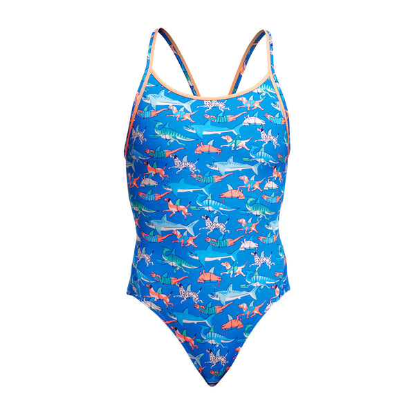 One Piece ECO Diamond Back Fin Swimming