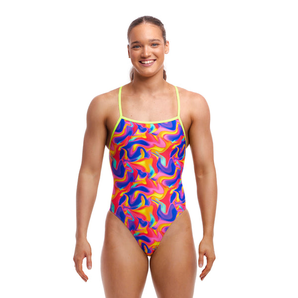 One Piece Strapped In Summer Swirl