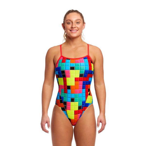 One Piece Single Strap Blocked