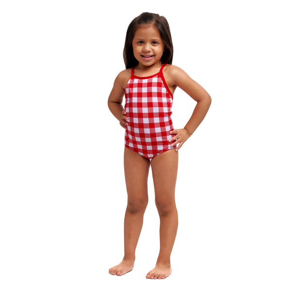 One Piece ECO Printed Red Checker