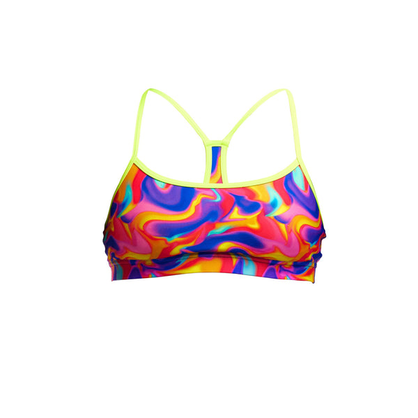 ECO Swim Crop Bikini Top Summer Swirl