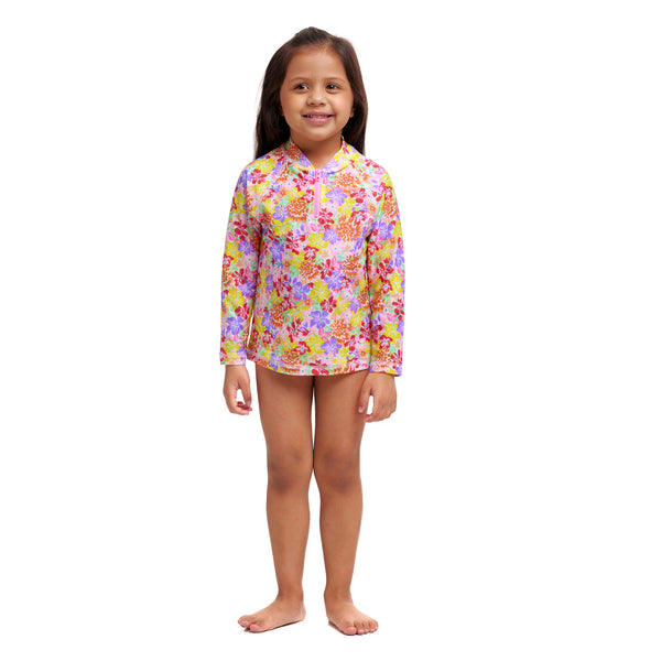 Langarm Badeshirt ECO Zippy Rash Vest Summer Garden