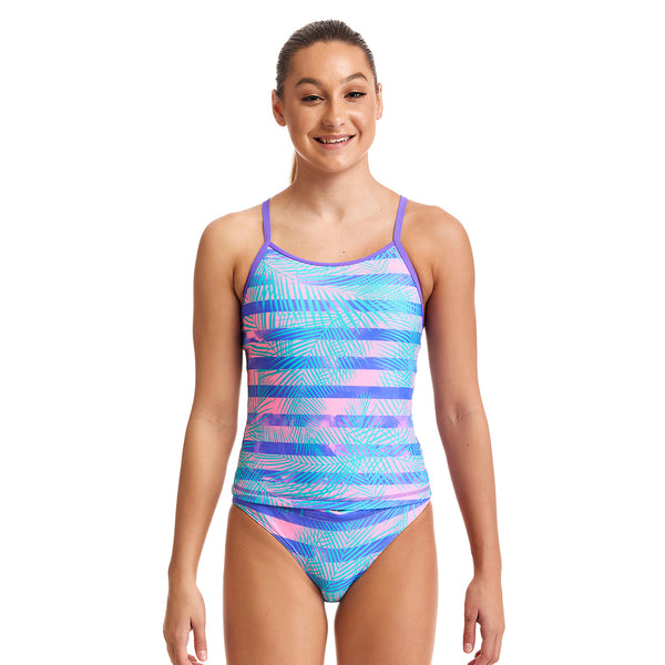 Swim Steady Tankini Two Piece Pastel Palm