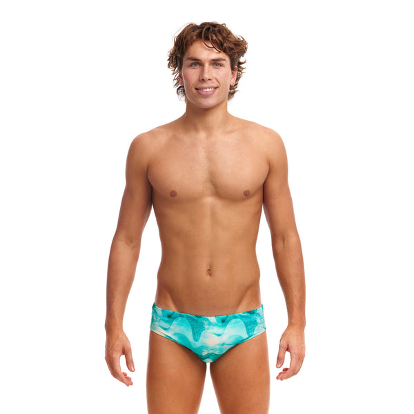 Badehose ECO Classic Brief Teal Wave