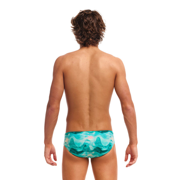 Badehose ECO Classic Brief Teal Wave