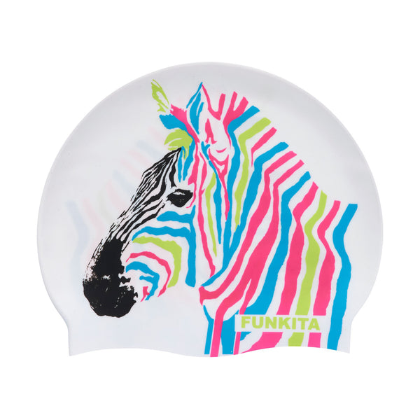 Badekappe Silicon Cap Zebra