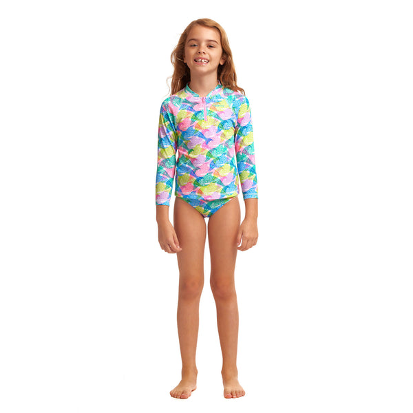 Langarm Badeshirt ECO Zippy Rash Vest Pastel Porpie